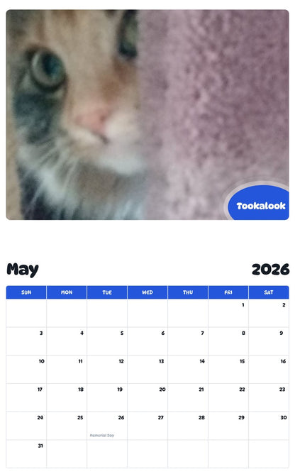 2026 - 2027 Tookalook - Pawidols Pet Calendar