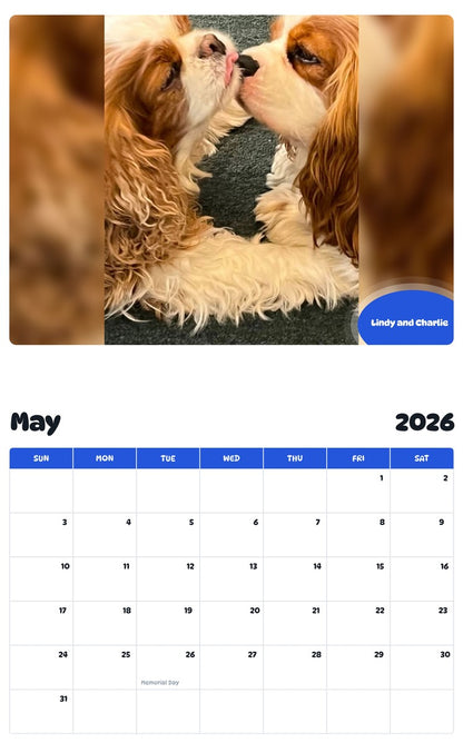 2026 - 2027 Lindy and Charlie - Pawidols Pet Calendar