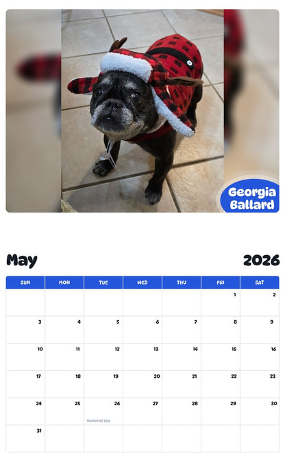 2026 - 2027 Georgia Ballard - Pawidols Pet Calendar