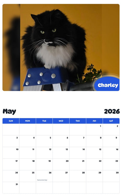 2026 - 2027 Charley - Pawidols Pet Calendar