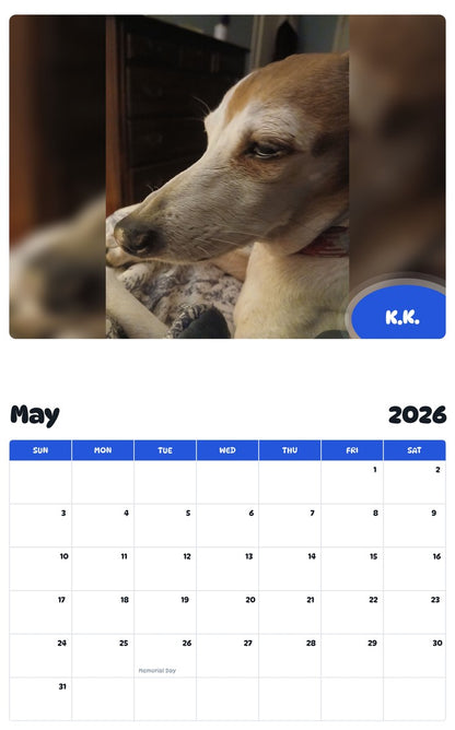 2026 - 2027 K.K. - Pawidols Pet Calendar