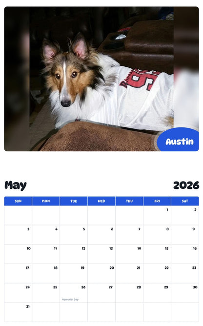 2026 - 2027 Austin - Pawidols Pet Calendar
