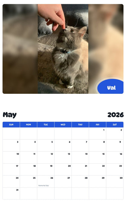 2026 - 2027 Val - Pawidols Pet Calendar