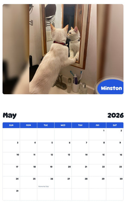 2026 - 2027 Winston - Pawidols Pet Calendar