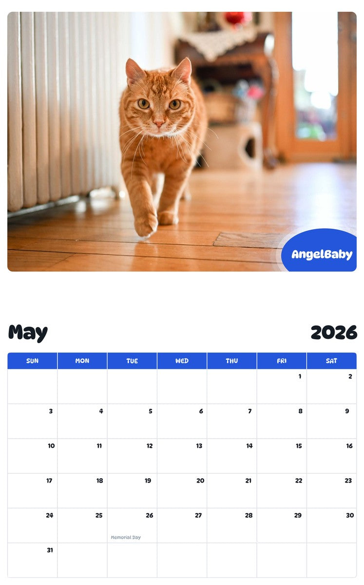 2026 - 2027 AngelBaby - Pawidols Pet Calendar