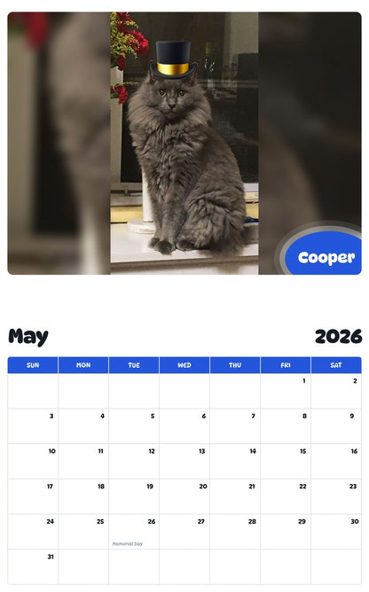 2026 - 2027 Cooper - Pawidols Pet Calendar