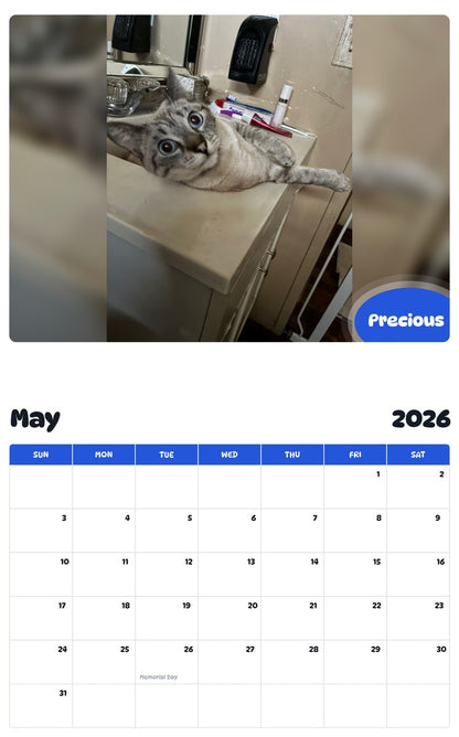 2026 - 2027 Precious - Pawidols Pet Calendar