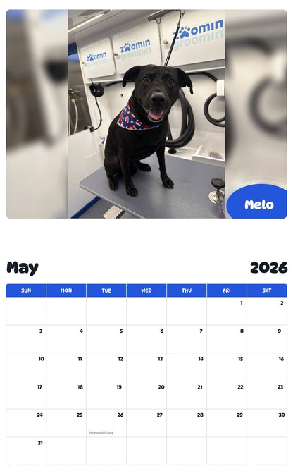 2026 - 2027 Melo - Pawidols Pet Calendar