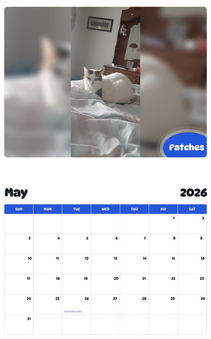 2026 - 2027 Patches - Pawidols Pet Calendar