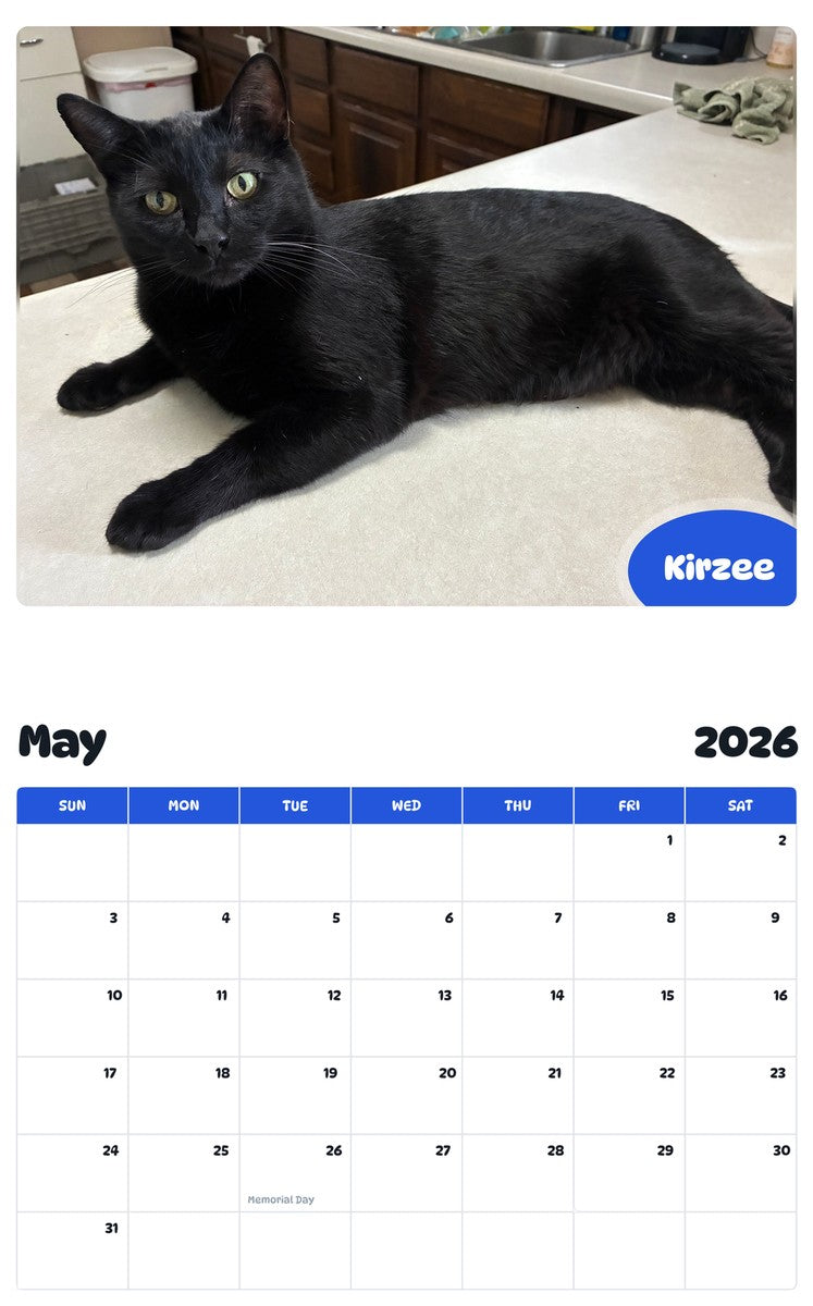2026 - 2027 Kirzee - Pawidols Pet Calendar
