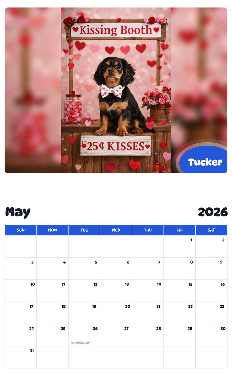2026 - 2027 Tucker - Pawidols Pet Calendar