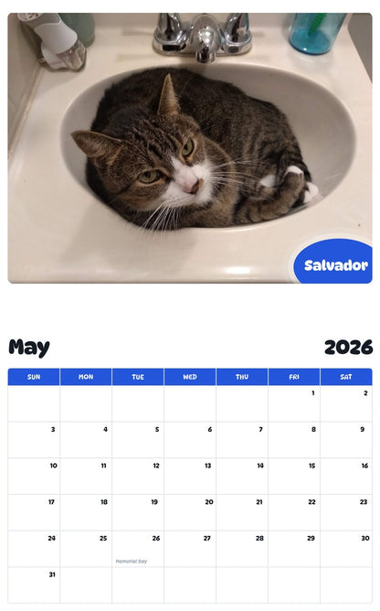 2026 - 2027 Salvador - Pawidols Pet Calendar