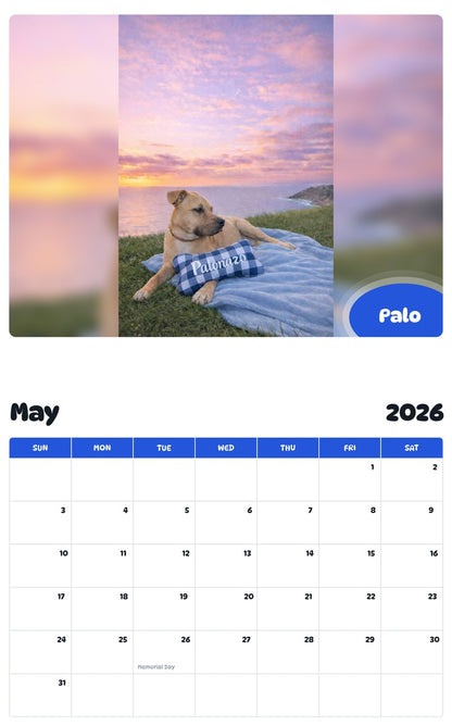 2026 - 2027 Palo - Pawidols Pet Calendar