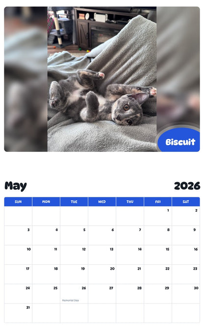 2026 - 2027 Biscuit - Pawidols Pet Calendar