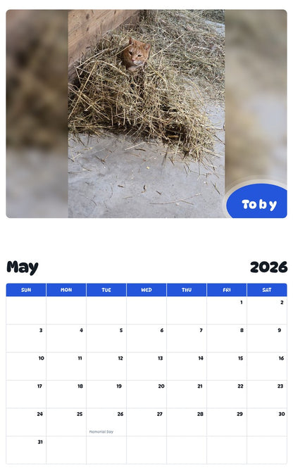 2026 - 2027 To b y - Pawidols Pet Calendar