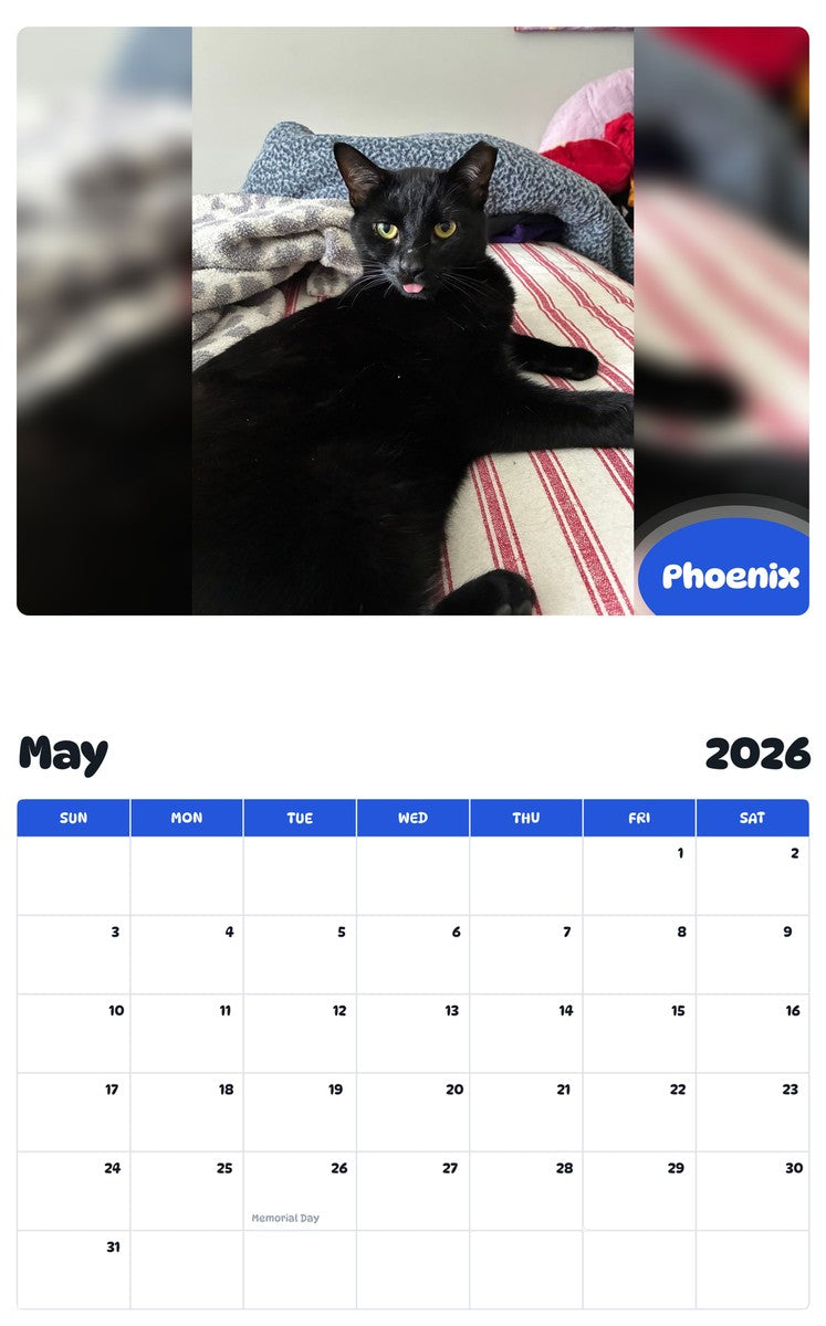 2026 - 2027 Phoenix - Pawidols Pet Calendar