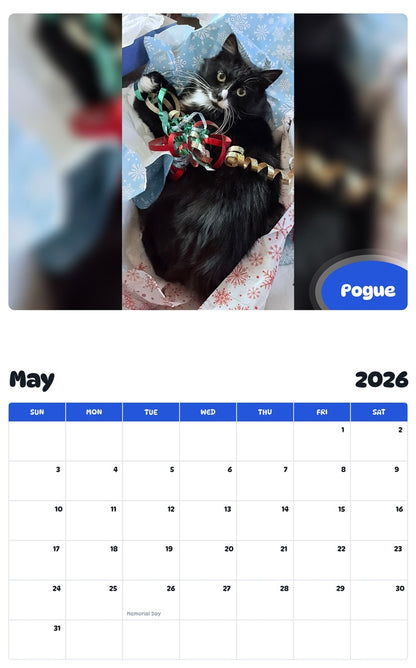 2026 - 2027 Pogue - Pawidols Pet Calendar