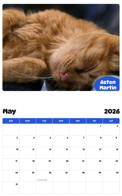 2026 - 2027 Aston Martin - Pawidols Pet Calendar