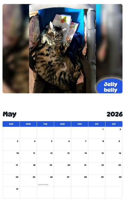 2026 - 2027 Jelly belly - Pawidols Pet Calendar
