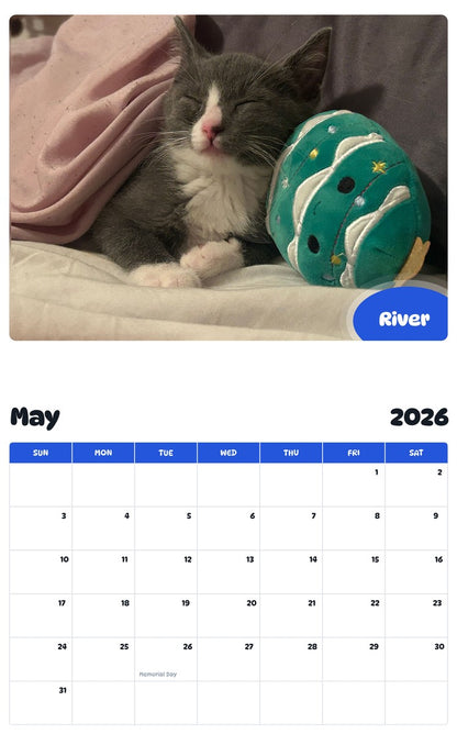 2026 - 2027 River - Pawidols Pet Calendar