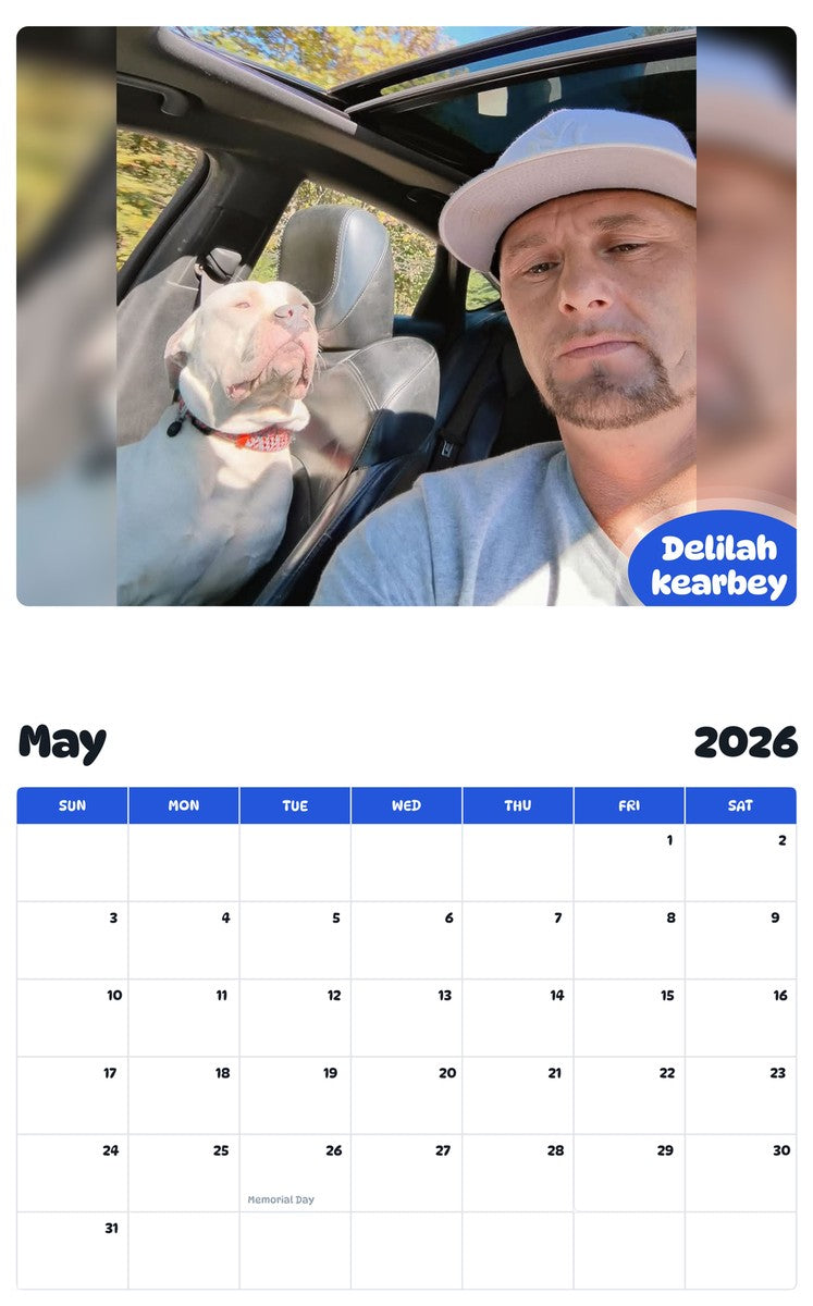 2026 - 2027 Delilah kearbey - Pawidols Pet Calendar
