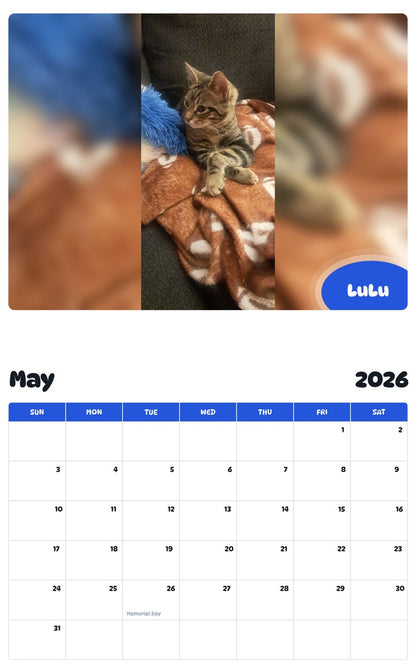 2026 - 2027 LuLu - Pawidols Pet Calendar