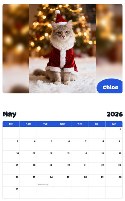 2026 - 2027 Chloe - Pawidols Pet Calendar