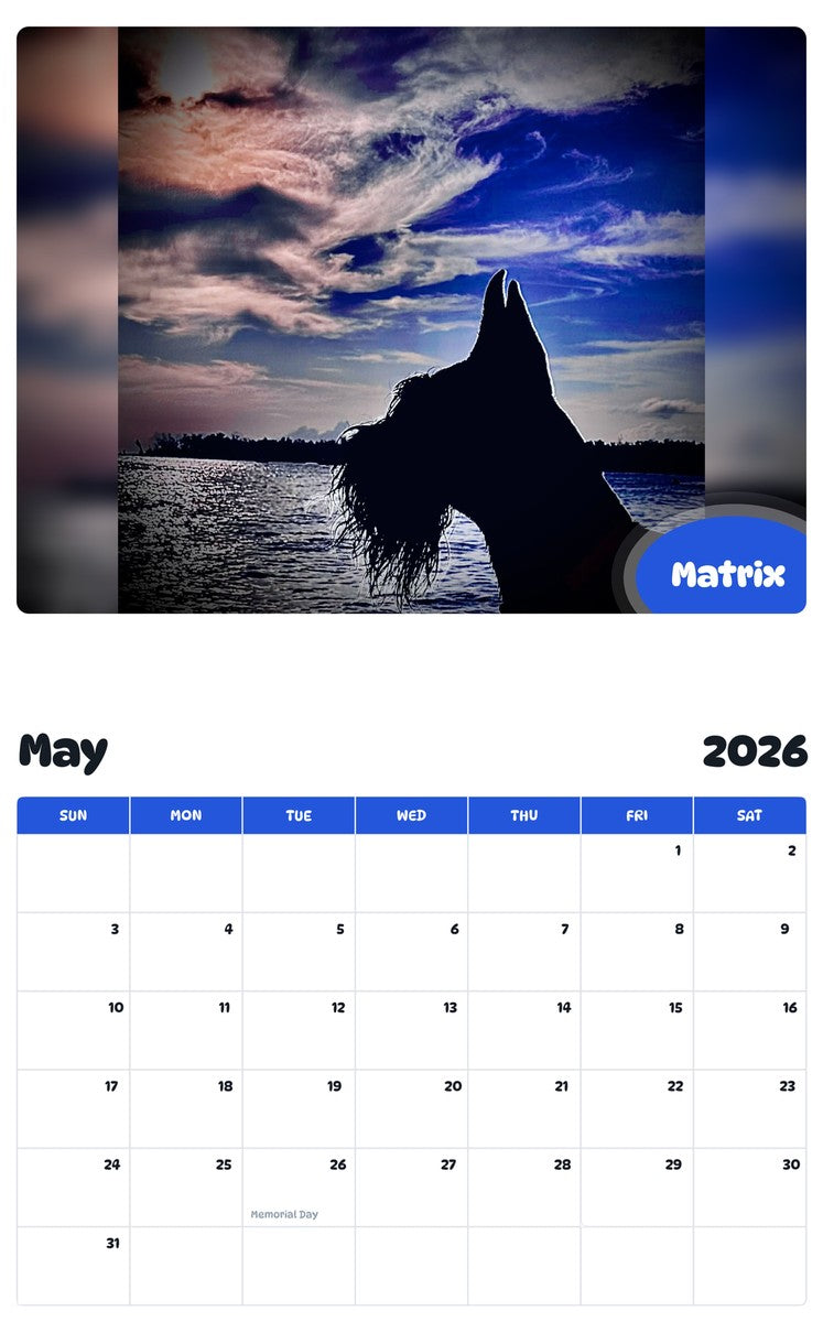 2026 - 2027 Matrix - Pawidols Pet Calendar
