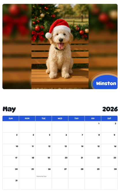 2026 - 2027 Winston - Pawidols Pet Calendar