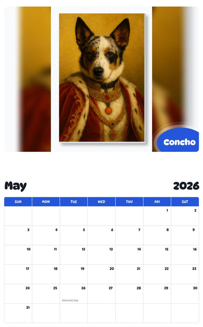 2026 - 2027 Concho - Pawidols Pet Calendar