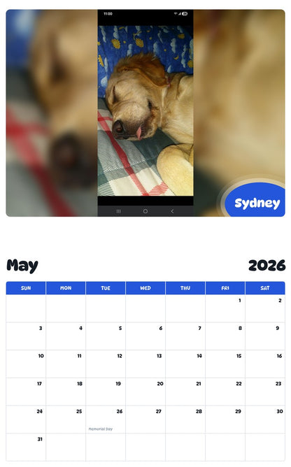 2026 - 2027 Sydney - Pawidols Pet Calendar
