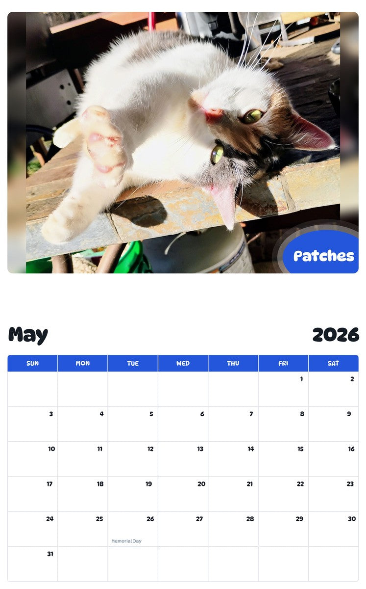 2026 - 2027 Patches - Pawidols Pet Calendar
