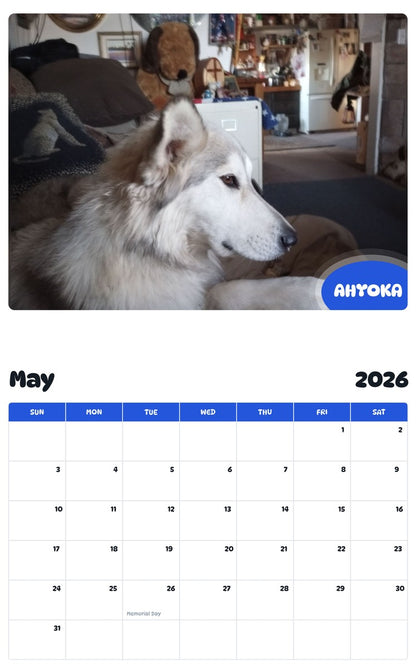 2026 - 2027 AHYOKA - Pawidols Pet Calendar