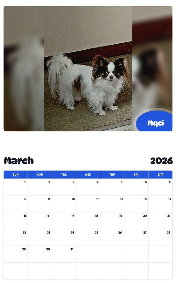 November 2025 - October 2026 Mqci - Pawidols Pet Calendar