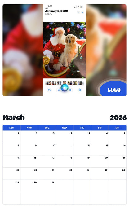 November 2025 - October 2026 LULU - Pawidols Pet Calendar