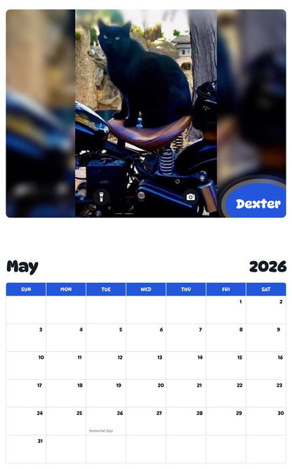 2026 - 2027 Dexter - Pawidols Pet Calendar