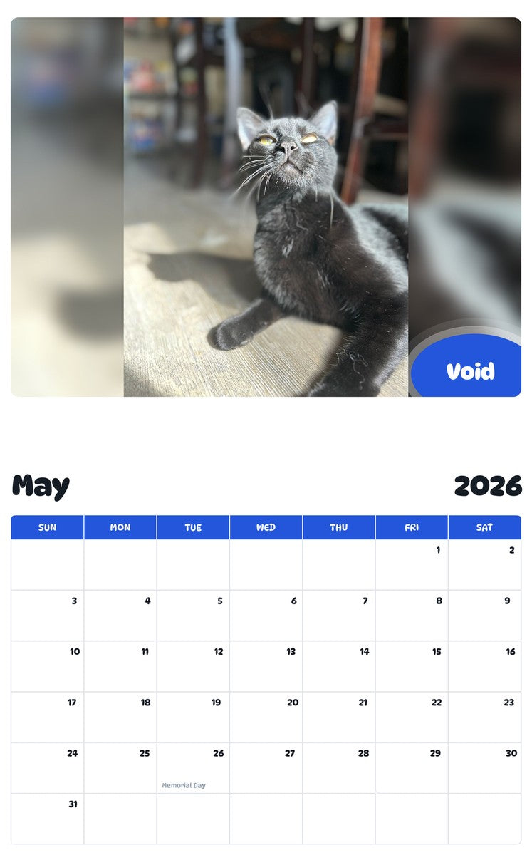 2026 - 2027 Void - Pawidols Pet Calendar