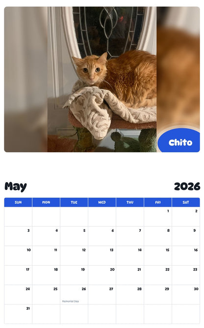 2026 - 2027 Chito - Pawidols Pet Calendar