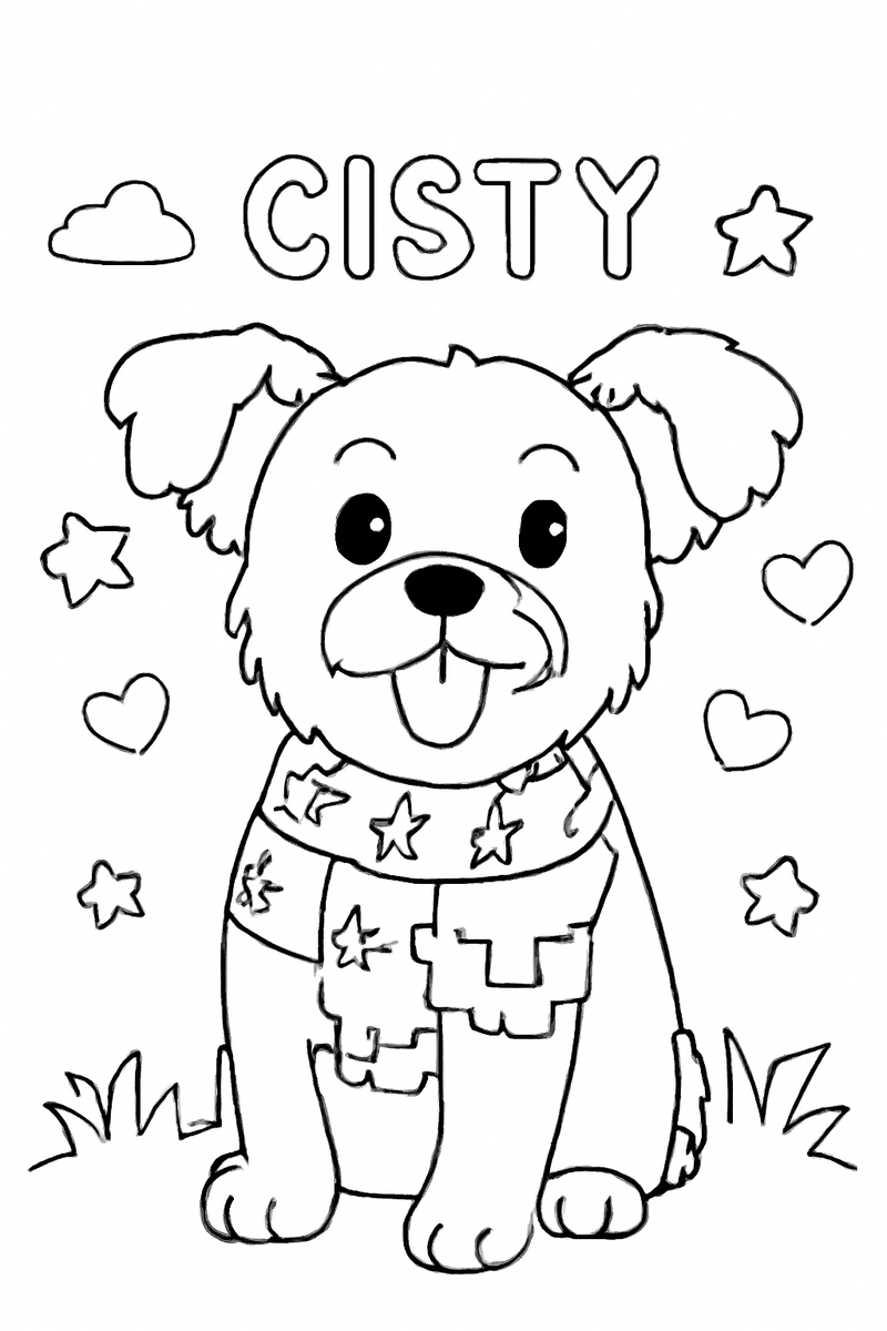 crsty Pawidols Premium Coloring Book