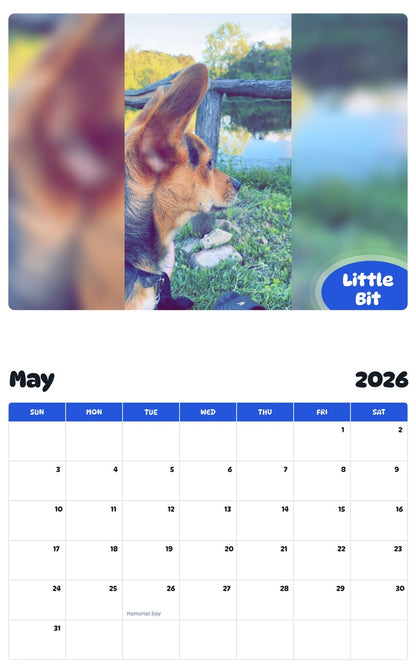 2026 - 2027 Little Bit - Pawidols Pet Calendar
