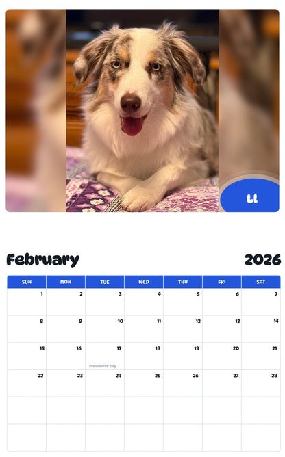 October 2025 - September 2026 Ll - Pawidols Pet Calendar