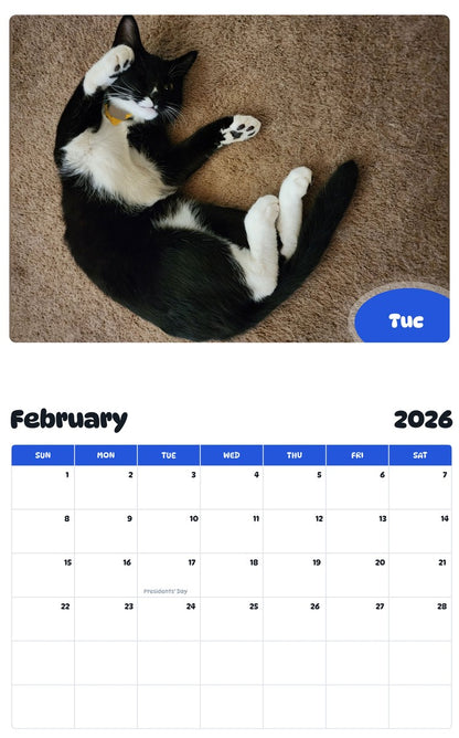 October 2025 - September 2026 Tuc - Pawidols Pet Calendar