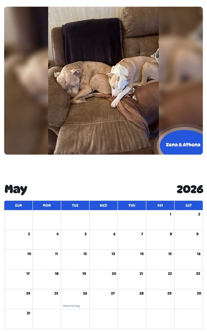 2026 - 2027 Zena & Athena - Pawidols Pet Calendar