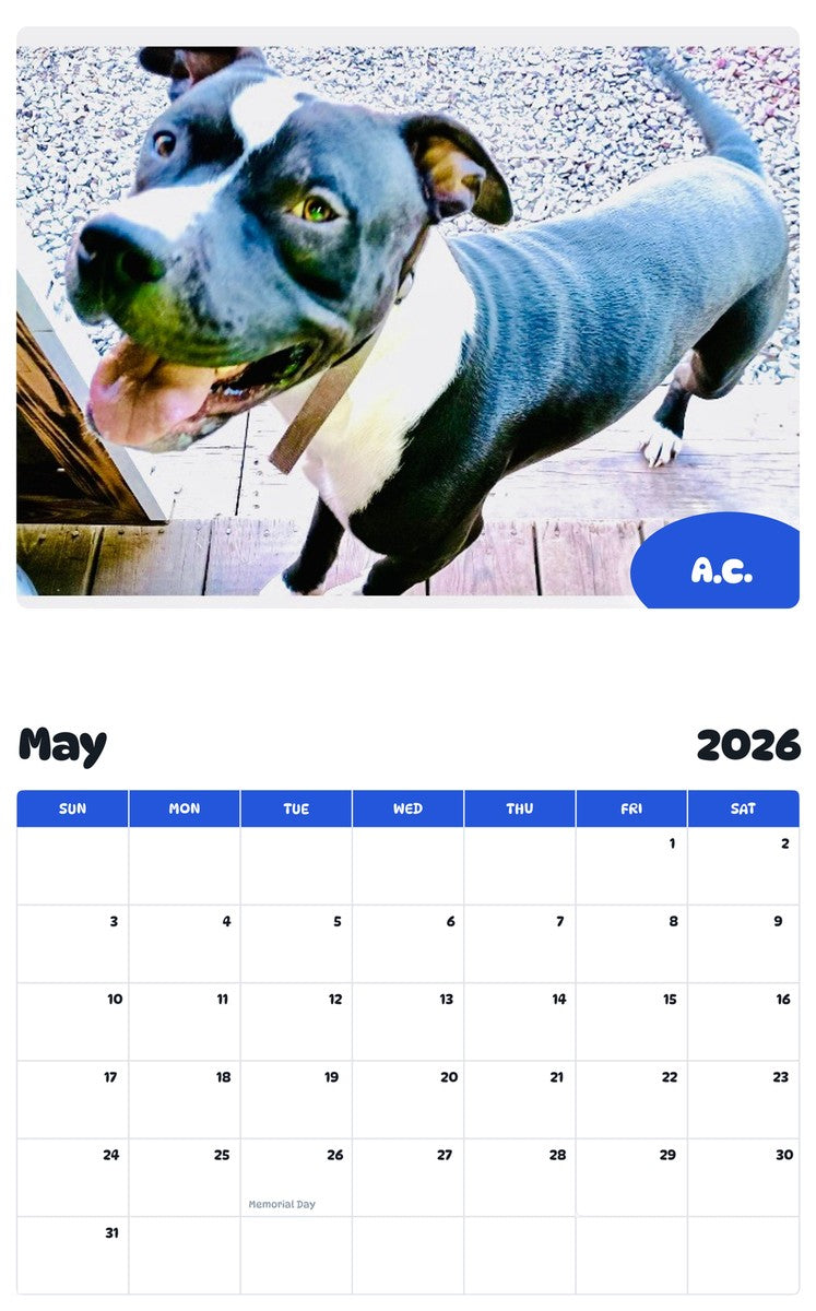 2026 - 2027 A.C. - Pawidols Pet Calendar