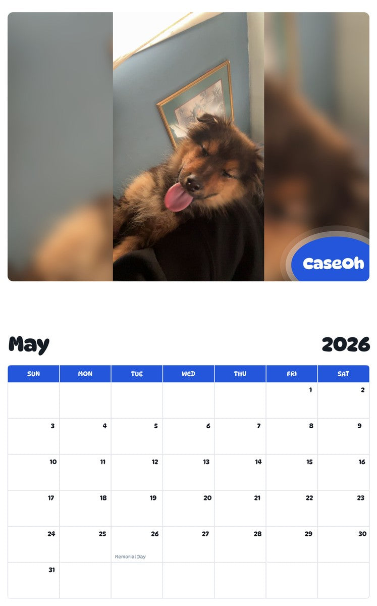 2026 - 2027 CaseOh - Pawidols Pet Calendar