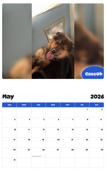 2026 - 2027 CaseOh - Pawidols Pet Calendar