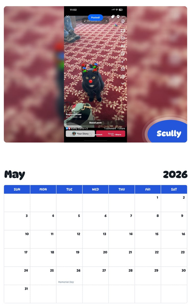 2026 - 2027 Scully - Pawidols Pet Calendar