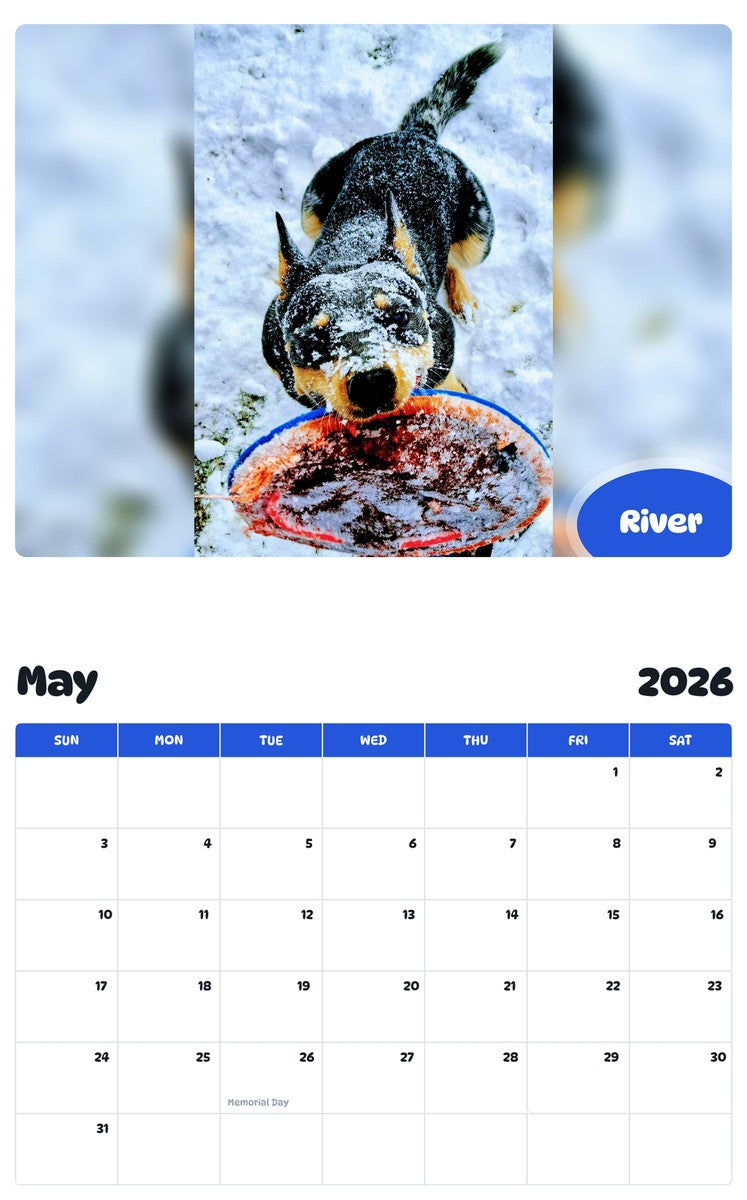 2026 - 2027 River - Pawidols Pet Calendar