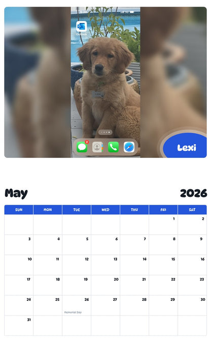 2026 - 2027 Lexi - Pawidols Pet Calendar