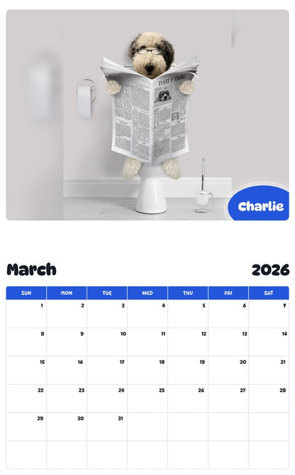 November 2025 - October 2026 Charlie - Pawidols Pet Calendar